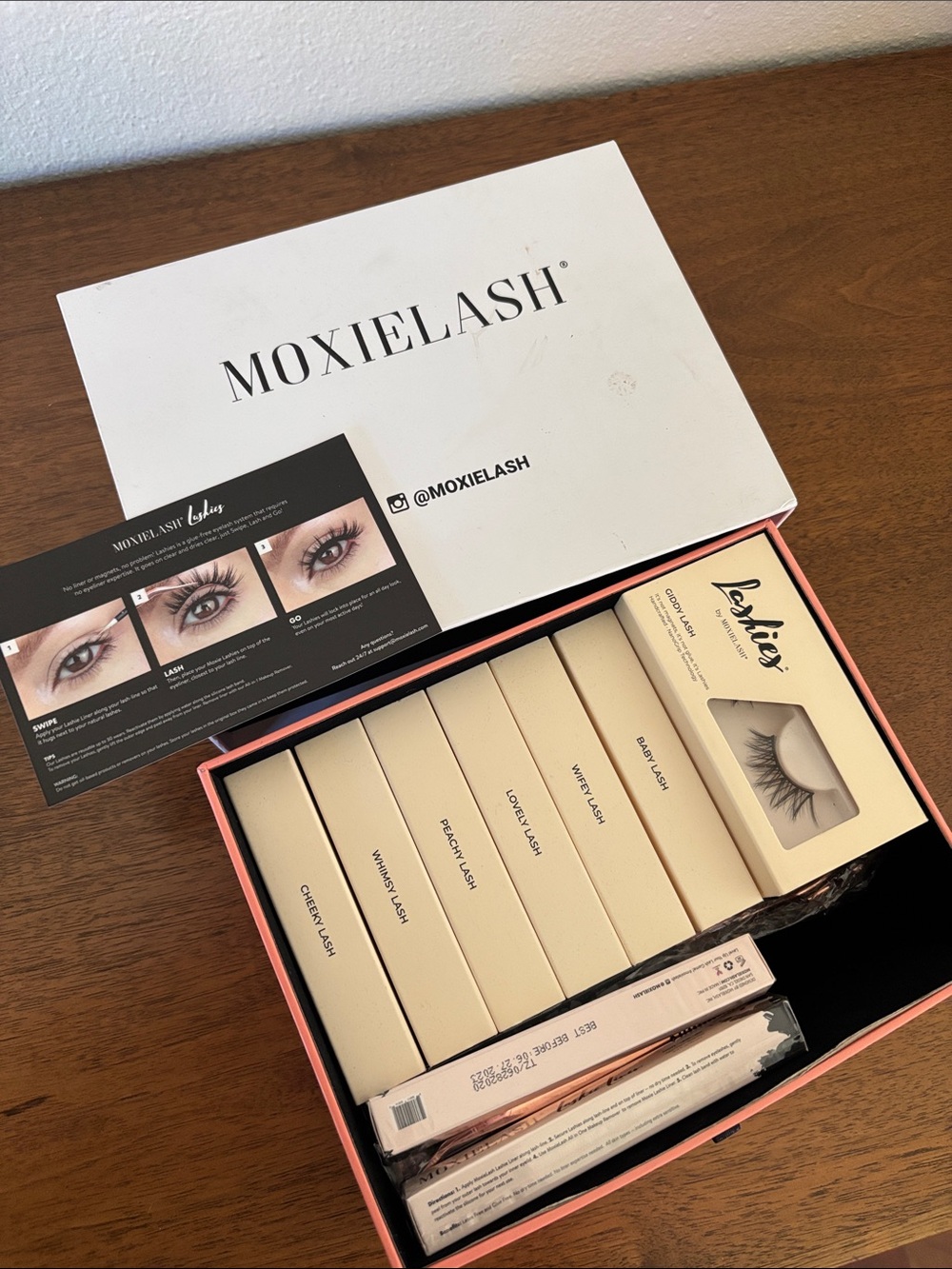 Moxielash Cream Lashie Collection — Assorted Cream Boxes & starter kit - new‎